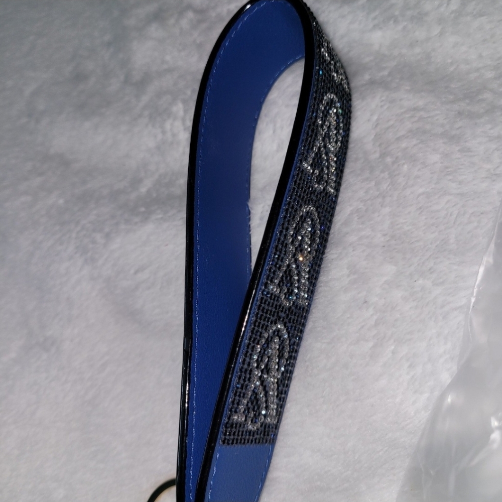 Nwt VS Wristlet Keychain Blue sapphire and Silver With Rhinestone.Read Full Post - Picture 9 of 12